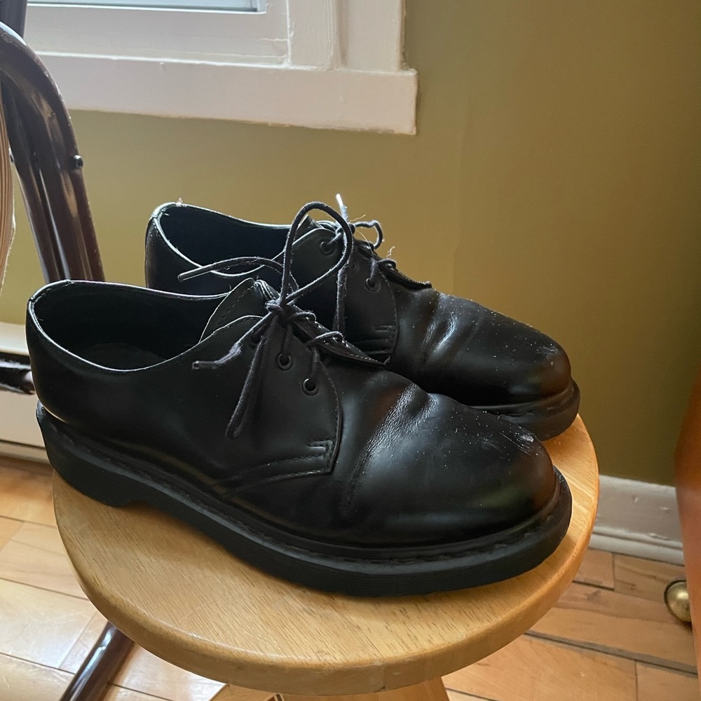Dr. Martens Mono 1461 Black Leather Oxfords